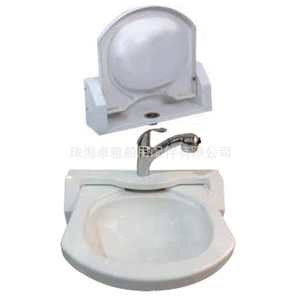 Lavabo pliable en acrylique blanc portable pour le camping en plein air, carré 558*215*380mm GR-Y013 pour camping-car/yacht, bassins en plastique carrés - Product Image 3