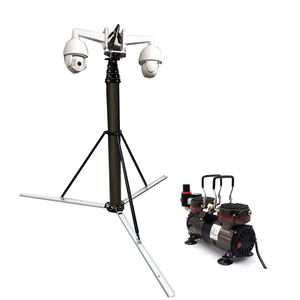 Achetez un mât télescopique de 12 pieds (3 mètres, 18 pieds) avec treuil manuel, <span class=keywords><strong>tour</strong></span> fixe pour caméra de vidéosurveillance - Product Image 2