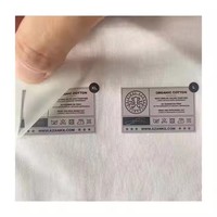 Étiquette de Vêtement Thermocollante Personnalisée avec Logo Imprimé pour Marque, Transfert par Presse à Chaud sur Col et Taille