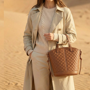 OEM offres promotionnelles vente en gros dame de luxe concepteur grand sac fourre-tout en cuir véritable pour femmes sacs à main - Product Image 2