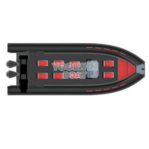 Bateau semi-rigide gonflable en alliage d'aluminium Rib760 durable avec tube Hypalon Orca, bateau pneumatique de yacht, tender rigide, bateau de pêche, bateau sportif hors-bord - Product Image 2