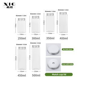 2024 phổ biến vật nuôi Chất liệu rỗng minh bạch chai nhựa nước trái cây BOBA trà sữa Cà Phê chai nước bằng nhựa - Product Image 2