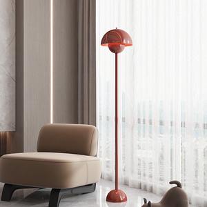 Creative Modern Flower Bud LED Floor Lamp Adjustable Height Dimmable Blue/Red Options Iron Body E27 Base <b>for</b> Living Room <b>Bedroom</b> - Product Image 5