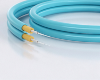 Kabel Patch Fiber Optik, Kabel Patch LC FC MM OM3 PVC Duplex untuk Jaringan FTTH FTTB FTTX