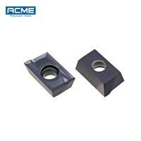 Plaquettes de fraisage en carbure de tungstène APKT160402, excellente finition de surface, outils CNC avec revêtement NANO PVD, adaptées pour l'acier