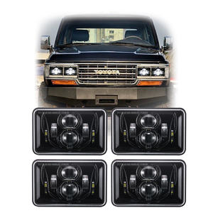 Faros Delanteros LED 4x6 Aprobados por el DOT para <span class=keywords><strong>Toyota</strong></span> Land Cruiser Serie 80 1990-1997, Accesorios <span class=keywords><strong>J80</strong></span> FZJ80 HDJ80 HZJ80, Piezas Todoterreno 4x4 - Product Image 1