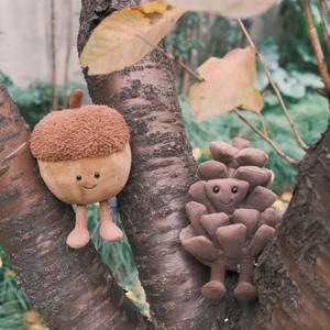 Collection de jouets en peluche JC la plus vendue : Famille de 4 légumes, Plantes vertes en pot, Famille de ballons de sport, Poupées mignonnes en peluche courte, Unisexe, Tous âges - Product Image 3