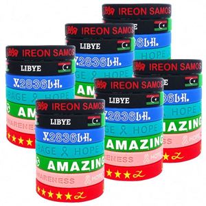 Bracelet en silicone personnalisé avec impression recto-verso, sans minimum de commande, bracelet en caoutchouc personnalisé, bracelet de basketball - Product Image 1