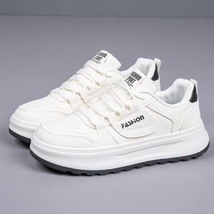 2026 Spring Style All-Purpose White Sneakers for Women - High-end Style Student <b>Soft</b>-soled Casual <b>Shoes</b> - Product Image 3