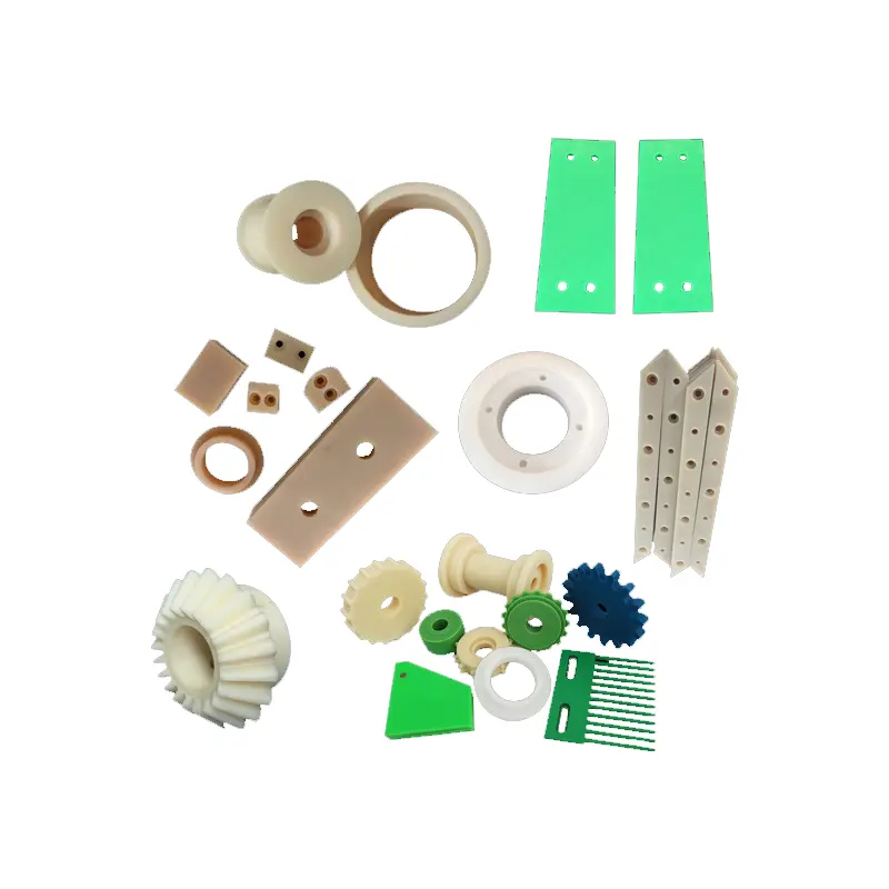 Wear-Resistant CNC Nylon Parts Shaped Injected Plastic Mold Extruded Gear Components for Cutting Durable Molding Service