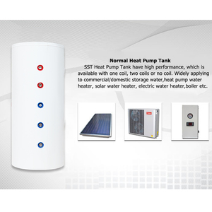 SST Preço de fábrica Fabricação 150L 200L 300L 1000L 2000L 5000L Tanque De Água De Aço Inoxidável Armazenamento Uso Doméstico Bomba De Calor Tanque de água - Product Image 4