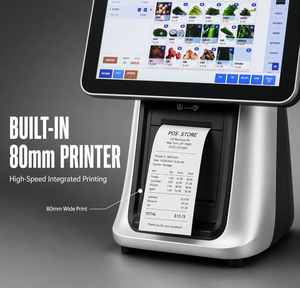 Terminal POS de Doble Pantalla Táctil de 15.6 Pulgadas con Cortador Automático Integrado de 80 mm para Supermercados, Comercios Minoristas y Tiendas de Alto Tráfico - Product Image 3