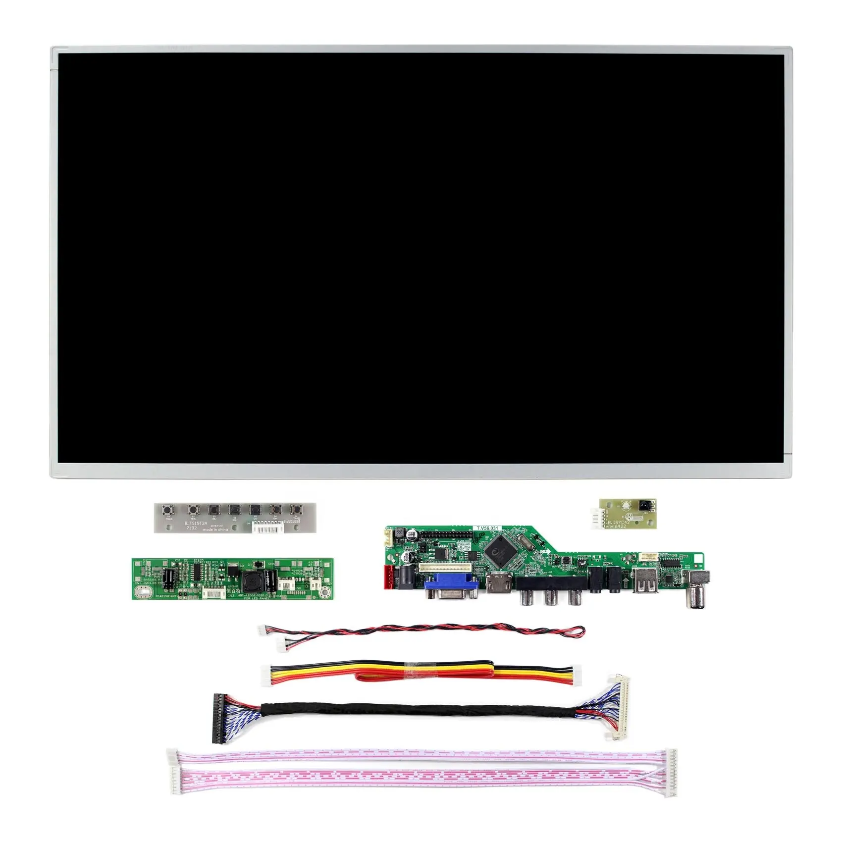 VST56 Papan Driver LCD 23.8 Inci, MV238FHM-N10 1920X1080 IPS Layar LCD Kustom Display Lcd Transparan