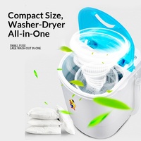 Machine à laver et à sécher les vêtements pour bébé, 4,5 kg, mini, portable, semi-automatique, fournitures de blanchisserie, vente chaude