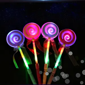 Aangepaste Led Variabele Frequentie Licht Lolly Magic Staaf Beauty Lolly Flashing Party Stick Led Light Wand Voor Kids Toy Gift