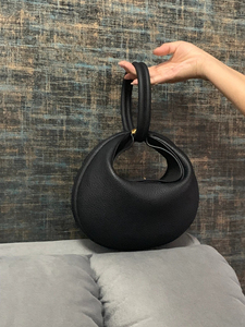 Nuova Borsa da Viaggio <span class=keywords><strong>Luna</strong></span> Originale in Pelle per Donna, Elegante Borsa a Mezzaluna, Raffinata Borsa a Tracolla, Mini Clutch - Product Image 3