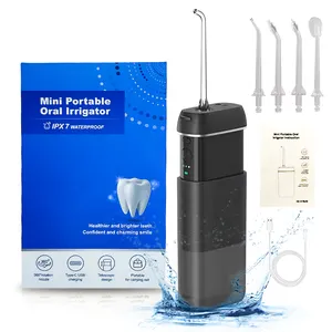 Flosser de água com jato de água ultra 5 modos, limpeza dental, remoção de manchas, irrigador oral recarregável, fio dental de água