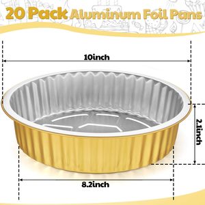 Gold Color Smooth Wall Aluminium <b>Foil</b> Food <b>Container</b> Tray with Sealable Lid Plastic Lids - Product Image 2