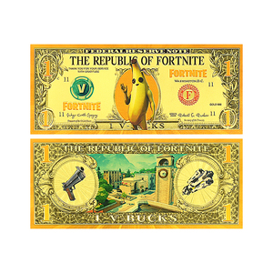 Lot de 5 billets de banque en feuille d'or style anime de jeu de combat avec certificat, billets de collection de dessins animés pour cadeaux - Product Image 2