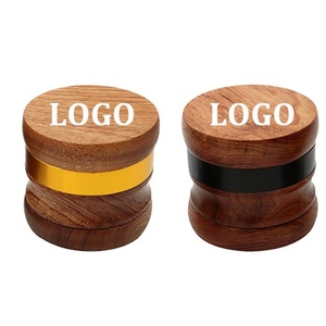 UKETA all'ingrosso OEM Logo personalizzato funzionamento facile 4 strati smerigliatrici per tabacco in legno smerigliatrice in legno tabacco - Product Image 1