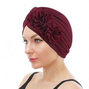 Vente en gros de turbans à volants en polyester décontractés pour femmes avec logo personnalisé - Toutes saisons, ajustables - Product Image 1