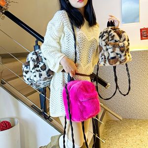 Nouveau <span class=keywords><strong>Sac</strong></span> à <span class=keywords><strong>Dos</strong></span> Doux à Fermeture Éclair Imprimé Léopard 2025, Style Y2K, Polyvalent, Mignon, Toutes Saisons, en Fourrure pour <span class=keywords><strong>Femme</strong></span> - Product Image 4