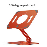 Support de tablette en métal pliable rotatif à 360 degrés Support pour iPad Pro de 11 pouces Supports pour PC pour une utilisation pratique