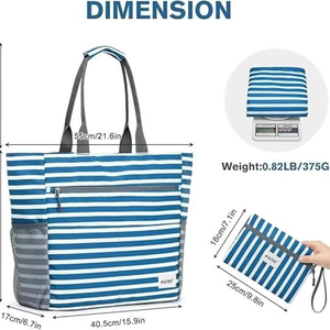Bolso de mano impermeable de EVA XL, mini bolso de playa personalizado, duradero, pequeño, de poliéster, para mujer. - Product Image 3