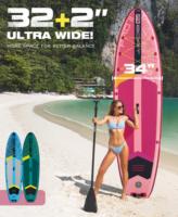 OEM Custom Debout Surf Paddle Board Offre spéciale Stand up Paddle gonflable SUP Board rose Planche de surf pour les eaux de l'océan
