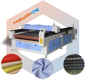 Large size Roll Fabric Textile 150W 130W auto feeding leather fabric cloth co2 laser cutting cutter machine price for fabric