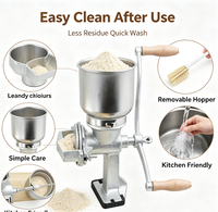 Nouvelle Offre Promotionnelle : Moulin à Grains Manuel Sans Électricité, Poudre 0,5-2mm, Broyeur Économique pour Petits Éleveurs au Ghana