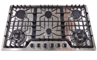 Cuisinière à gaz encastrable 5 feux en acier inoxydable 90 cm, fabrication OEM/ODM, équipement de cuisine de haute qualité