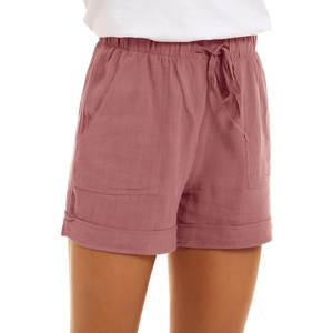 Shorts Casuales de Verano para Mujer, Cintura Alta, Venta al Por Mayor, Shorts Casuales para Mujer Baratos, Hechos a Medida, Shorts Ligeros para Mujer - Product Image 1