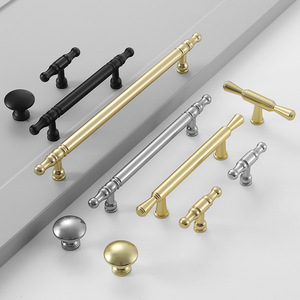 Modern Cabinet Door Handles Bar Shape Aluminum Alloy Durable Wardrobe Furniture Hardware - Product Image 3