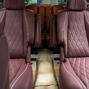 Fundas de Asiento Completas para Mercedes-Benz GLS580 2023 -- Caoba/Beige Macchiato (Seis Plazas) - Product Image 3