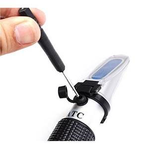 เครื่องวัดความหวานแบบรีแฟรกโตมิเตอร์ <span class=keywords><strong>0</strong></span>~<span class=keywords><strong>80</strong></span>% บริกซ์ สำหรับวัดปริมาณน้ำตาลในผลไม้ น้ำผึ้ง น้ำเชื่อมเมเปิ้ล และเครื่องดื่มอื่นๆ ที่มีน้ำตาล พร้อมระบบปรับอุณหภูมิอัตโนมัติ (ATC) - Product Image 3