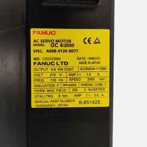A06B-2265-B100 เซอร์โวมอเตอร์ AC ใหม่ CNC ของแท้จาก Fanuc A06B2265B100 - Product Image 2