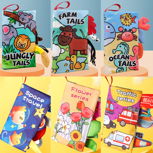 <span class=keywords><strong>Libro</strong></span> De Tela De animales De dibujos animados populares, número De alfabeto, aprendizaje De alimentos, libros De tela temprana, juguetes educativos para niños, <span class=keywords><strong>Libro</strong></span> De Tela - Product Image 4