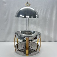 Chauffe-Plats Professionnel 8L en Acier Inoxydable à Alimentation Thermique pour Traiteur, Buffets, Hôtels, Mariages, Restaurants - Nouveaux Fournitures de Restauration
