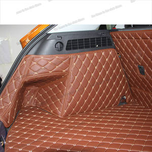 De coche de cuero Mat tronco de carga del trazador de líneas para <span class=keywords><strong>Audi</strong></span> <span class=keywords><strong>Q3</strong></span> 2011, 2012, 2013, 2014, 2015, 2016, <span class=keywords><strong>2017</strong></span>, 2018, alfombra Interior de arranque - Product Image 3