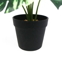 Monstera artificielle de 25 cm de haut, variée, en gros, plante artificielle Monstera
