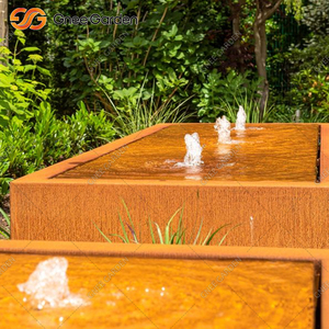 Corten thép hình chữ nhật đài phun nước cho trang trí sân vườn thác nước bảng hồ bơi - Product Image 6