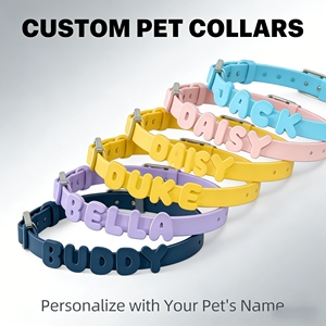 강아지 & 고양이 목걸이 DIY 만화 캐릭터 개인 맞춤 슬라이딩 버클 잠금 장치 (강아지와 고양이 모두 사용 가능) - Product Image 3