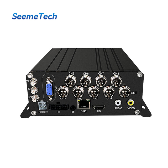 SeemeTech 1080P HDD Mobile DVR 8CH Video Recorder with H.264 4G GPS Fleet Tracking ADAS App Control & 1 Year Warranty