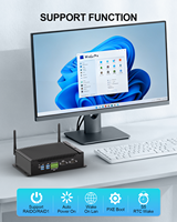 Mini PC Industrial de 10.ª Generación con I7-10510U, Sin Ventilador, Robusto, Integrado, Máximo 64 GB de RAM DDR4, SSD M.2 SATA+NVMe, 2xRS232 COM