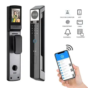 3D Face Recognition Keyless Entry Smart Lock Cerradura Inteligente Con Wifi Camera Fingerprint Waterproof Smart Door Lock