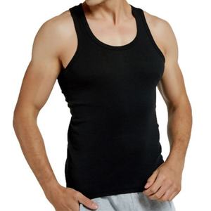 Débardeur décontracté pour homme personnalisé, de haute qualité, 100% coton, respirant, coupe musclée, uni, sans manches, débardeur de fitness - Product Image 4