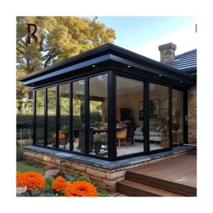 Nouvelle Serre de Jardin Nordique Américaine en Aluminium à Cadre en A, Écologique, à Rupture de Pont <span class=keywords><strong>Thermique</strong></span>, avec Véranda en Verre Extérieure – <span class=keywords><strong>Meilleur</strong></span> Prix - Product Image 4