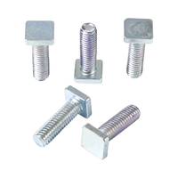 Vis à tête carrée en acier au carbone de grade 8.8 DIN787 GB83 pour profilés en aluminium, vis à fente en T pour assemblage de profilés en aluminium