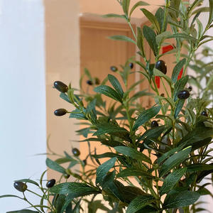 Plante Artificielle en Pot : <span class=keywords><strong>Olivier</strong></span> Vert pour Salon, Grande Plante <span class=keywords><strong>d</strong></span>'Intérieur, <span class=keywords><strong>D</strong></span>écoration de Sol, Pot pour Photographie Extérieure - Product Image 4